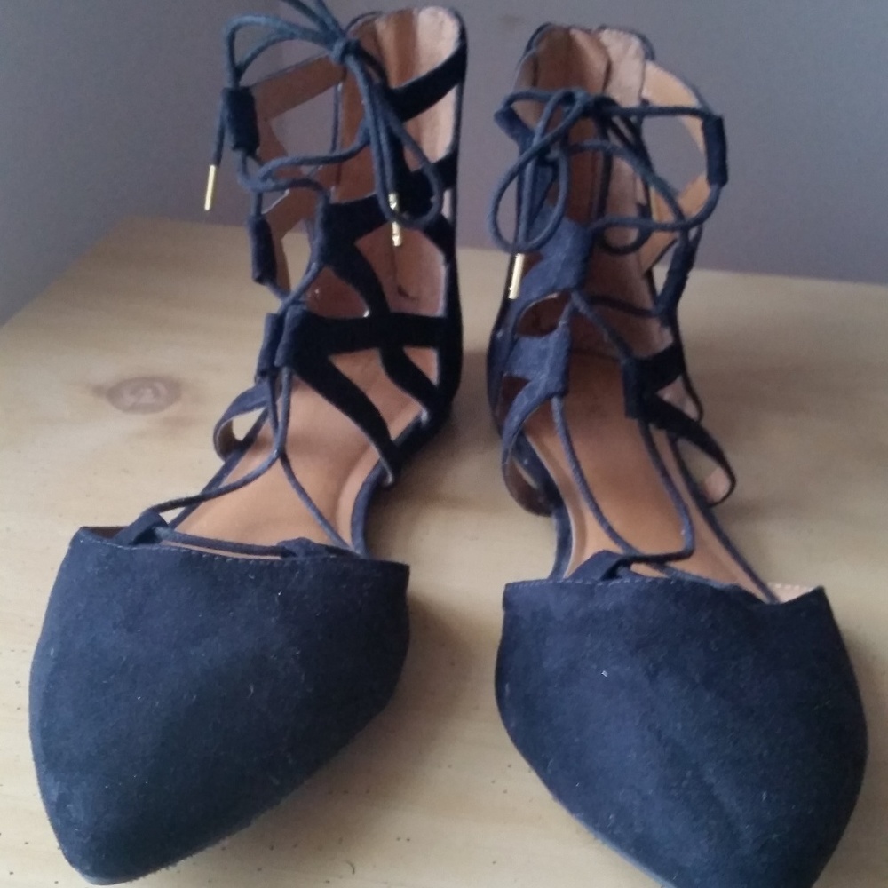 Target Mossimo lace up gladiator flats